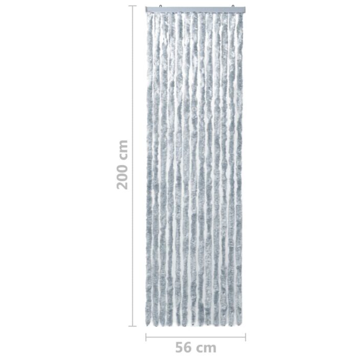 Moustiquaire Blanc et gris 56x200 cm Chenille – Image 6