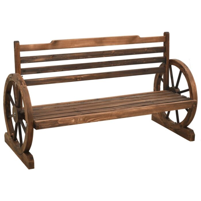 Banc de jardin 112 cm bois de sapin massif – Image 1