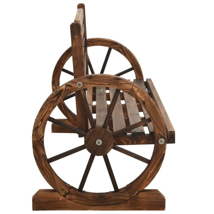 Banc de jardin 112 cm bois de sapin massif – Image 2