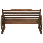 Banc de jardin 112 cm bois de sapin massif – Image 3