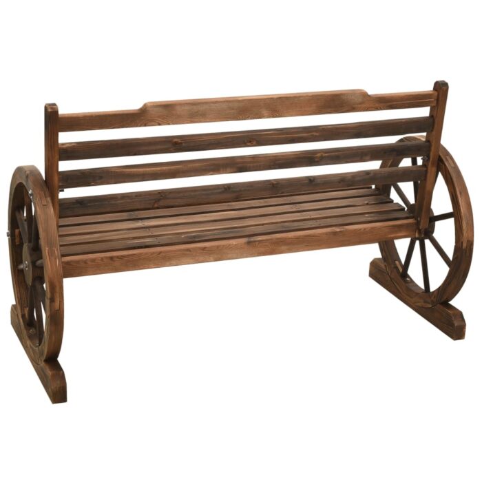 Banc de jardin 112 cm bois de sapin massif – Image 4