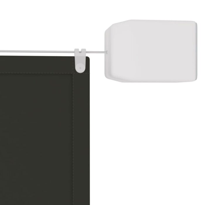 Auvent vertical Anthracite 100x800 cm Tissu oxford – Image 3