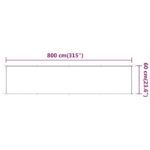 Auvent vertical Beige 60x800 cm Tissu oxford – Image 4