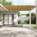 Auvent vertical Beige 100x800 cm Tissu oxford