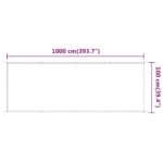 Auvent vertical Beige 100x1000 cm Tissu oxford – Image 4