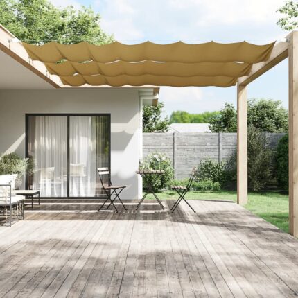 Auvent vertical Beige 100x1000 cm Tissu oxford