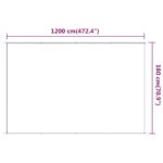 Auvent vertical Beige 180x1200 cm Tissu oxford – Image 4