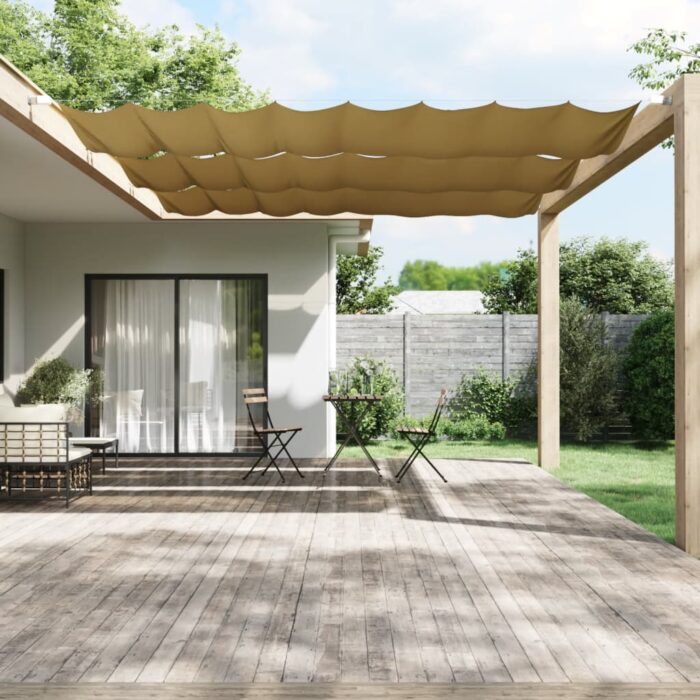 Auvent vertical Beige 180x1200 cm Tissu oxford – Image 1