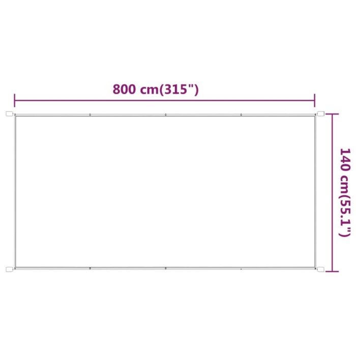 Auvent vertical Vert clair 140x800 cm Tissu oxford – Image 4
