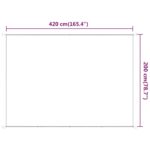 Auvent vertical Vert clair 200x420 cm Tissu oxford – Image 4
