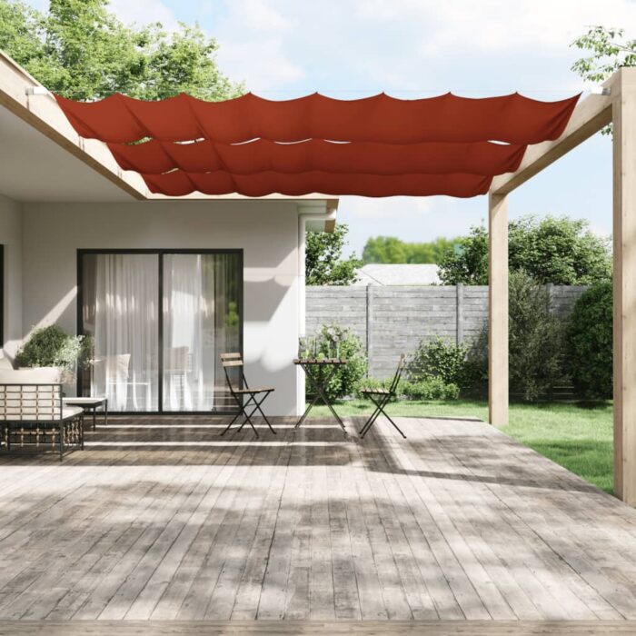 Auvent vertical Terre cuite 140x360 cm Tissu oxford – Image 1