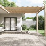 Auvent vertical Taupe 100x1200 cm Tissu oxford