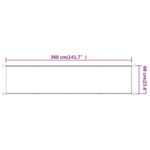 Auvent vertical Bleu 60x360 cm Tissu oxford – Image 4