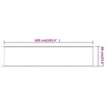 Auvent vertical Bleu 60x420 cm Tissu oxford – Image 4