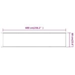 Auvent vertical Bleu 60x600 cm Tissu oxford – Image 4