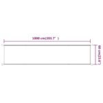 Auvent vertical Bleu 60x1000 cm Tissu oxford – Image 4