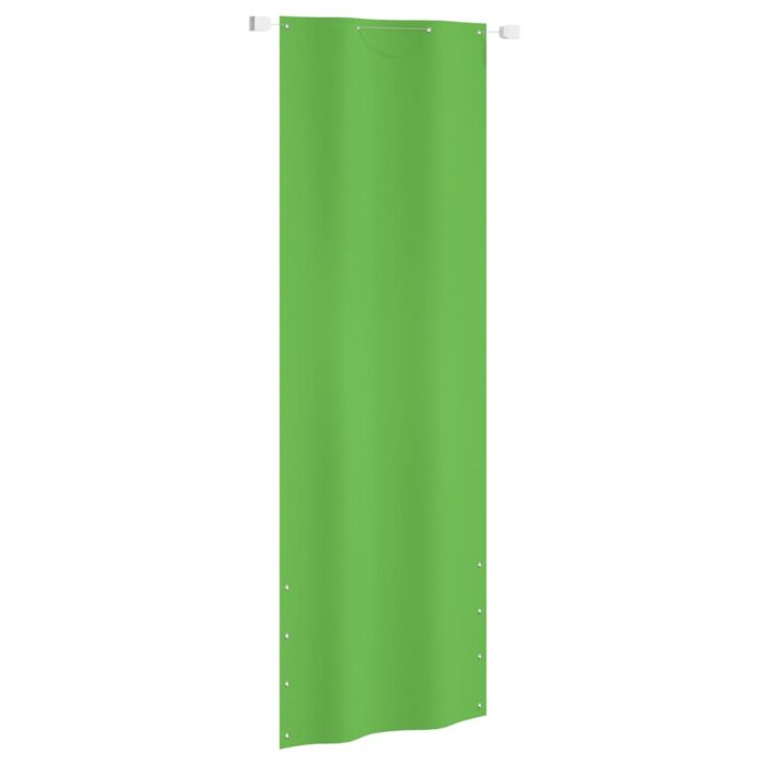 Écran de balcon Vert clair 80x240 cm Tissu Oxford – Image 1