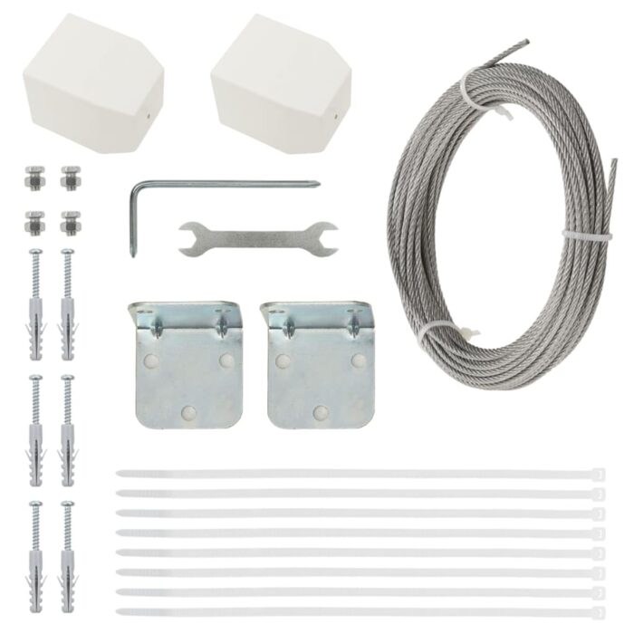 Écran de balcon Vert clair 140x240 cm Tissu Oxford – Image 4