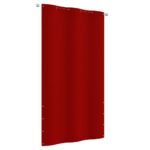 Écran de balcon Rouge 120x240 cm Tissu Oxford