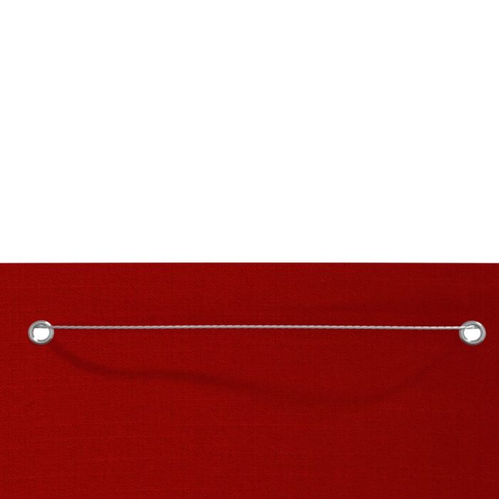 Écran de balcon Rouge 140x240 cm Tissu Oxford – Image 2