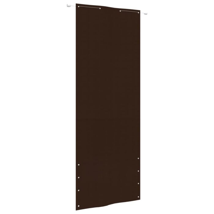 Écran de balcon Marron 80x240 cm Tissu Oxford – Image 1