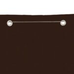 Écran de balcon Marron 80x240 cm Tissu Oxford – Image 2