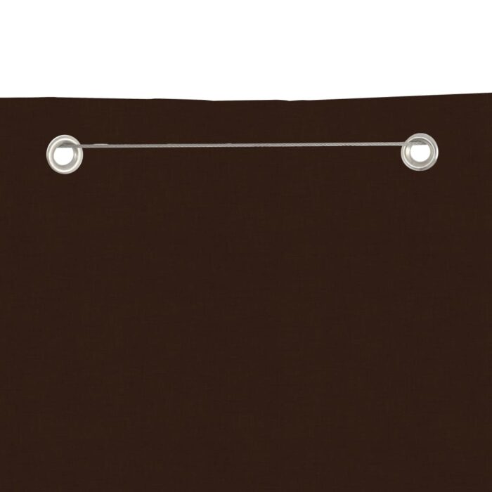 Écran de balcon Marron 80x240 cm Tissu Oxford – Image 2