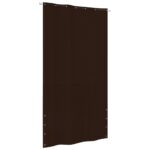 Écran de balcon Marron 140x240 cm Tissu Oxford