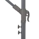 Parasol de jardin en porte-à-faux avec mât en aluminium – Image 5