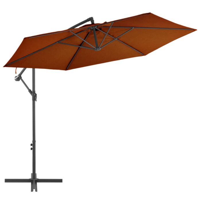 Parasol de jardin en porte-à-faux avec mât en aluminium – Image 1