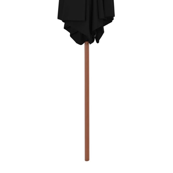 Parasol de jardin avec mât en bois noir 270 cm – Image 4