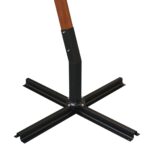 Parasol de jardin suspendu avec mât noir bois de sapin massif – Image 6
