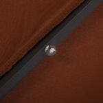 Parasol de jardin en porte-à-faux et lumières LED mât en acier – Image 7