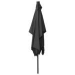 Parasol de jardin avec LED et mât en acier anthracite 2x3 m – Image 7