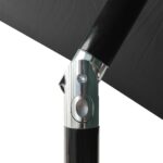 Parasol de jardin avec LED et mât en acier anthracite 2x3 m – Image 8
