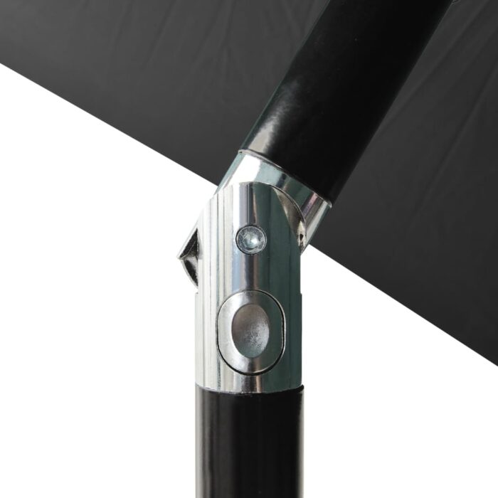 Parasol de jardin avec LED et mât en acier anthracite 2x3 m – Image 8