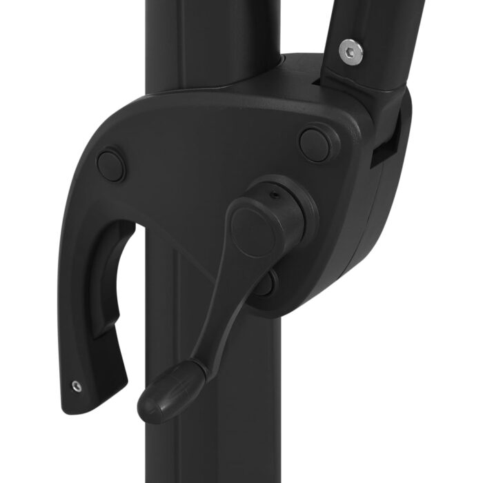 Parasol de jardin à 4 niveaux avec mât en aluminium vert – Image 7