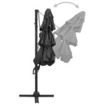Parasol de jardin à 4 niveaux avec mât en aluminium anthracite – Image 4