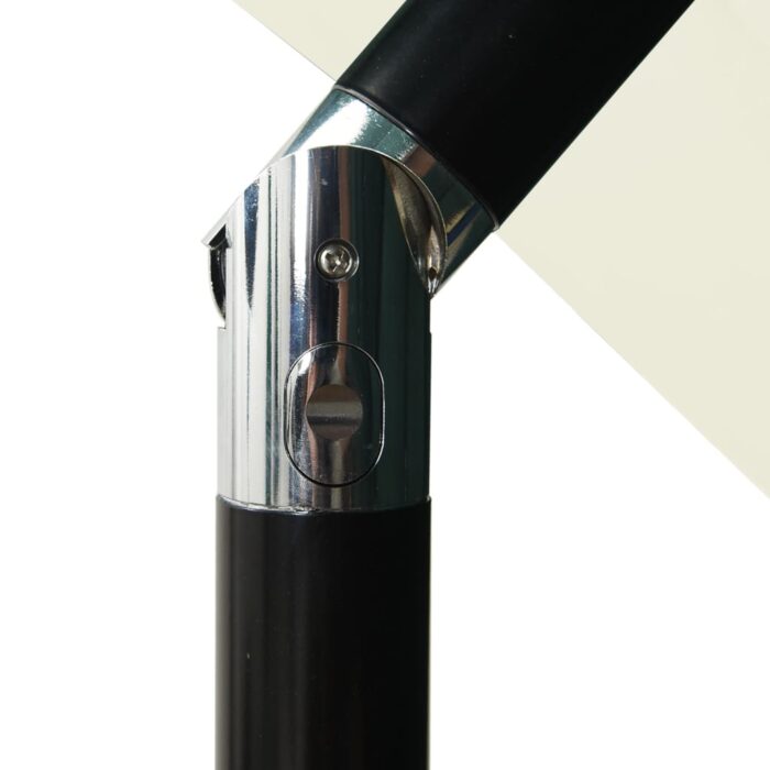 Parasol de jardin à 3 niveaux avec mât en aluminium sable – Image 5