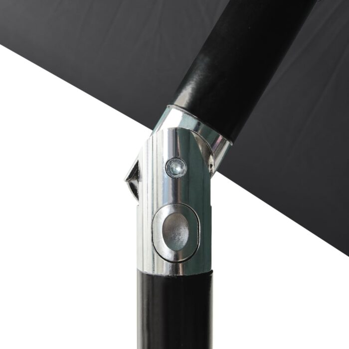 Parasol de jardin à 3 niveaux avec mât en aluminium anthracite – Image 5