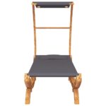 Lit repos et auvent 100x190x134cm Bois courbé massif Anthracite – Image 3