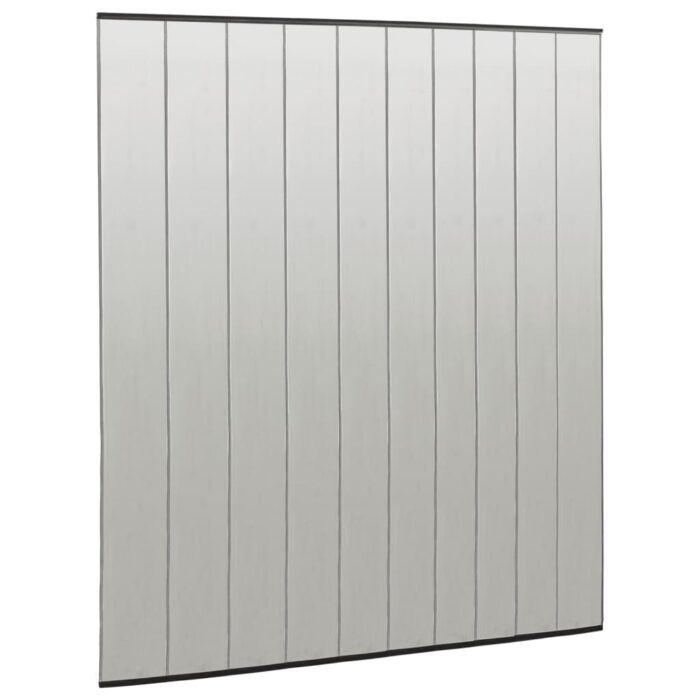 Moustiquaire de porte rideau en maille 10 pcs Noir 240x240 cm – Image 3