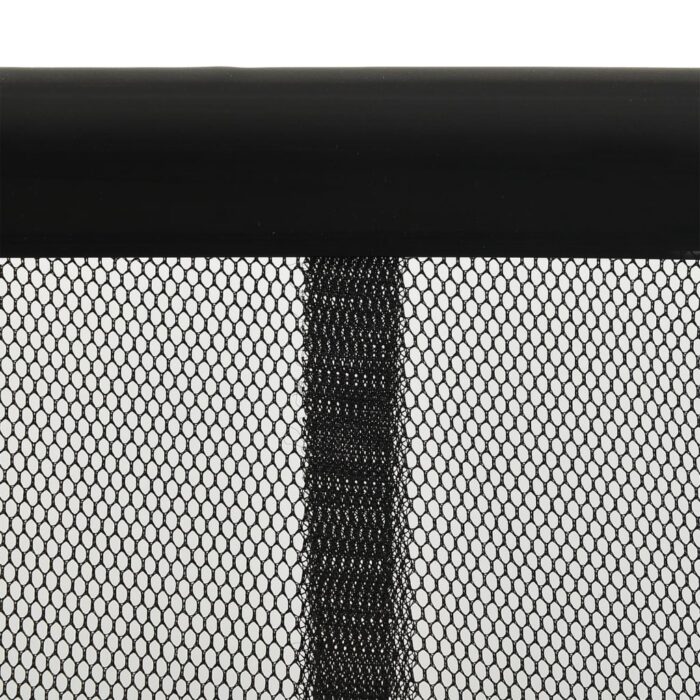 Moustiquaire de porte rideau en maille 10 pcs Noir 240x240 cm – Image 4