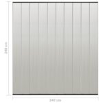Moustiquaire de porte rideau en maille 10 pcs Noir 240x240 cm – Image 7