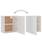 Armoires suspendue "Lyon"s 2 pcs Blanc 50x31x60 cm – Image 4