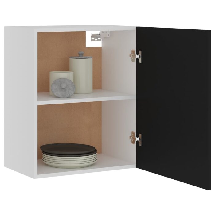 Armoires suspendue "Lyon"s 2 pcs Noir 50x31x60 cm – Image 2