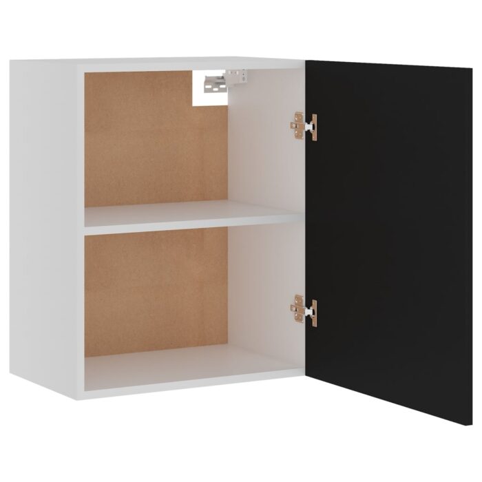 Armoires suspendue "Lyon"s 2 pcs Noir 50x31x60 cm – Image 4