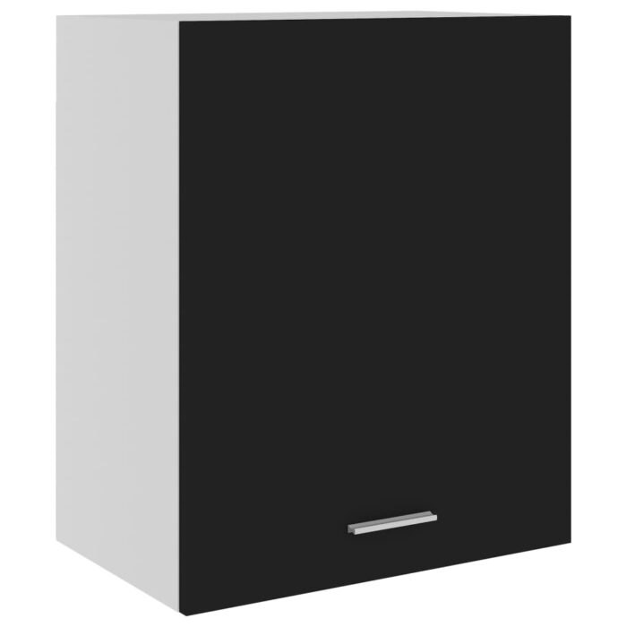 Armoires suspendue "Lyon"s 2 pcs Noir 50x31x60 cm – Image 5