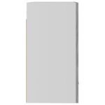 Armoires suspendues 2 pcs Gris béton Bois d’ingénierie – Image 7