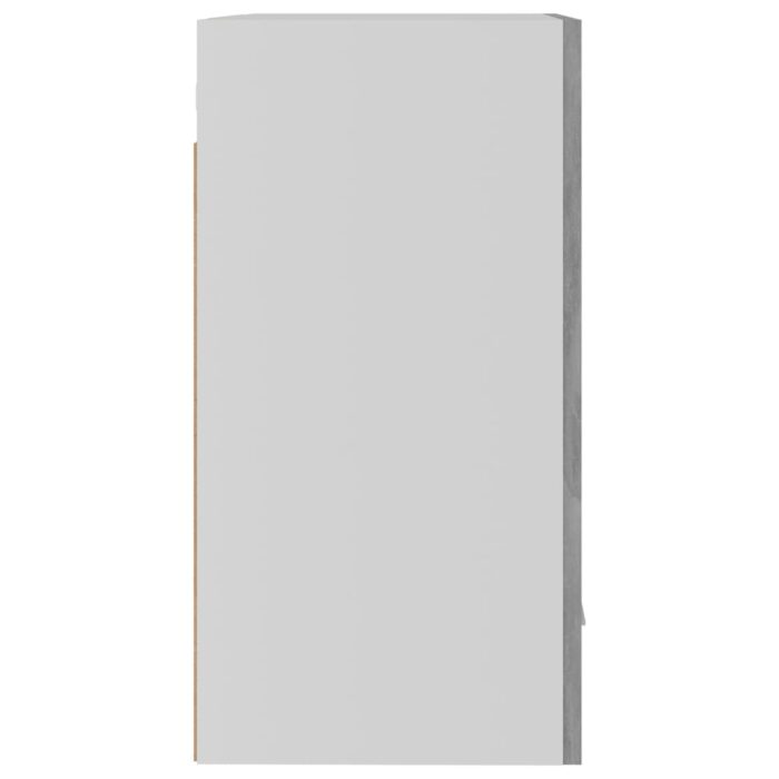 Armoires suspendues 2 pcs Gris béton Bois d’ingénierie – Image 7